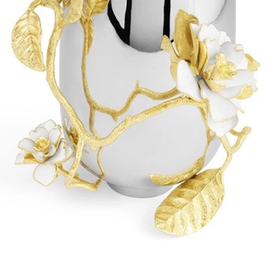 Handmade Elegant Brass Vase Home <b>Garden</b> Decor Modern Tabletop Office Wedding Custom Floral Easter - Product Image 2