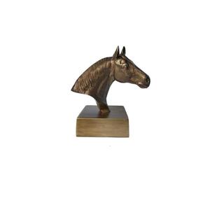 Decorative Aluminium Horse <b>Face</b> With Base For Table Top Decoration <b>Polish</b> Finished Tableware Item For Table Decor - Product Image 6
