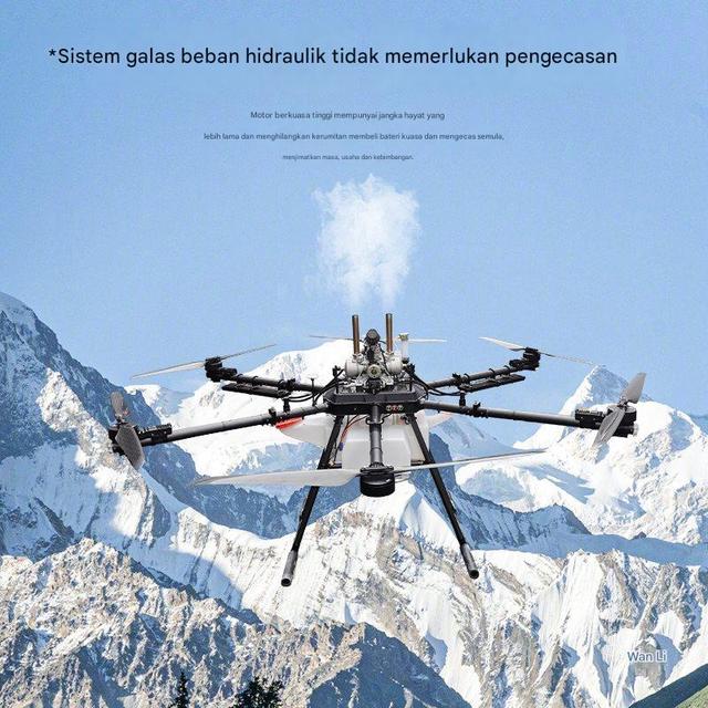 Heavy-duty transport drones, 500 kg large gasoline-powered aircraft for cargo delivery and hoisting.