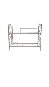 Lit superposé en métal de qualité européenne Rampes d'escalier à profil de tuyau séparable minimaliste pour hôtels dortoir maison Bunker - Product Image 1