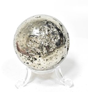 Esfera de Cristal de Pirita Peruana Natural de Alta Calidad, Bola Pulida Tallada a Mano, Amor, Feng Shui, Curación, Atracción de Dinero, Decoración - Product Image 3