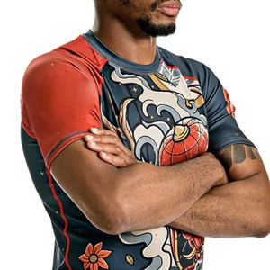 2025 nouveauté Rash Guard pour hommes vente chaude pas cher prix bas quantité minimale de commande respirant séchage rapide Rash Guard - Product Image 4