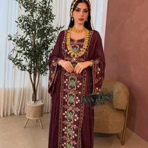 ชุดคาฟตันอาบายาสำหรับผู้หญิงทรงสลิมฟิตแขนยาวยาวยาวคลุมพื้นสำหรับงานแต่งงานงานเลี้ยงตอนเย็นเดือนรอมฎอนน้ำหนักเบาขนาดใหญ่พิเศษ - Product Image 1