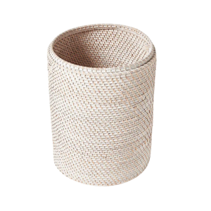 Natural Cylindered Natural Rattan Laundry <b>Basket</b> <b>With</b> Elegant <b>Lid</b> For Home & Bedroom Storage, Wholesale Home Decor From Vietnam - Product Image 3