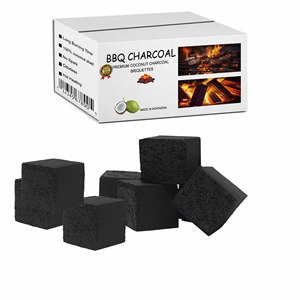 L'acheteur européen a préféré la briquette de coquille de noix de coco naturelle à combustion longue de charbon de bois de cendre blanche inodore pour le gril extérieur de BBQ-Factory - Product Image 3