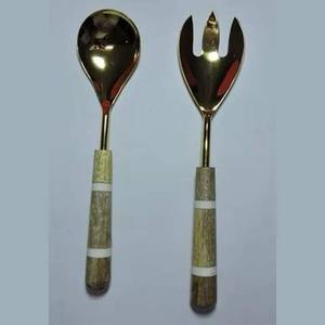 Utensilio para servir de acero inoxidable con extremo atrevido delgado de diseñador, utensilios para servir alimentos con mango final, diseño esmaltado, herramientas para ensaladas - Product Image 2