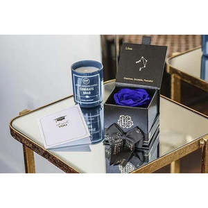 Astor Collection's Eternal Rose PISCES Romantic Preserved Real Rose LED Light Square Box for Valentine's Day Mother's Day Gifts - Product Image 4