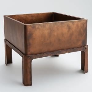 Modern Style Metal Firepit Powder Coated Finish Customizable Design for Minimalist Outdoor Areas Efficient <b>Wood</b> <b>Burning</b> Clean - Product Image 1