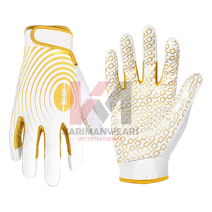 Gants de football américains personnalisés avec logo, antidérapants, confortables, avec une poignée super adhérente pour les jeunes et les adultes - Product Image 1