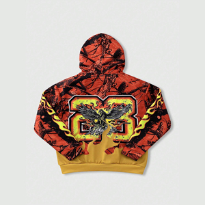 Sudadera con Capucha de Forro Polar Sublimado con Estampado Personalizado, Estilo Urbano, Secado Rápido, Poliéster, Etiqueta Privada OEM, Moda de Invierno - Product Image 2