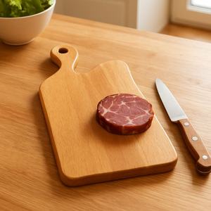 Utensilios de Cocina de Grado Alimenticio, Tabla de Servir de Madera Ecológica, Tabla de Cortar de Madera de Teca, Tabla de Cortar al por Mayor - Product Image 5