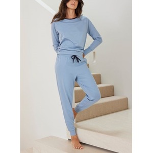 Venta al por mayor 100% camisetas de algodón para las mujeres de marca personalizada de manga larga Casual Tops Digital impresión Logo transpirable sólido de BD - Product Image 5