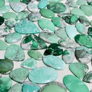 Cabujón de variscita Natural de grado AAA, hermosa piedra preciosa de ágata verde para curación energética, suministro a granel de tamaño Suelto - Product Image 4