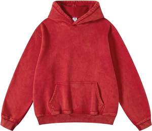 Streetwear personnalisé de haute qualité Sweats à capuche et pantalons de survêtement délavés à l'acide et lourds Fabricants de sweat à capuche pour hommes - Product Image 1