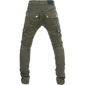 Khaki CE Certified D-Ride Moto Motorcycle Biker Jeans con armadura y bolsillos de carga Transpirable y de secado rápido para hombres-Todas las estaciones - Product Image 3