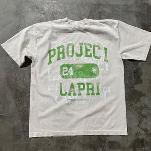 Camiseta Extra Grande para Hombre, Diseño Personalizado, Peso Pesado 280g, Estilo Urbano, Estampado Digital, Cuello Redondo, Tejido de Punto, 100% Algodón Transpirable, Ácido - Product Image 4