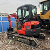 Mini-excavatrice sur chenilles Kubota U35 d'occasion de 3,5 tonnes pour la ferme, le jardin et la construction