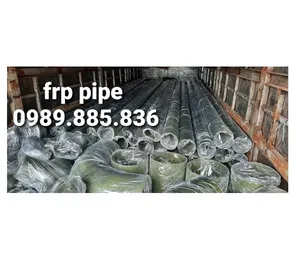 Composite Pipe Fittings High quality frp pipes and fittings for transmitting chemical and industrial water from Vietnam supplier