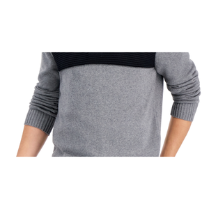 INC International Concepts Maglione da uomo XX-Large grigio color block con collo a lupetto e decorazione con bottoni - Product Image 3