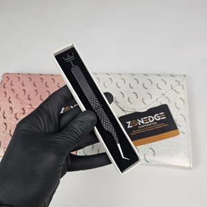 Pinzas de Alta Calidad para Extensión de Pestañas, Punta de Fibra, Ángulo de 45 Grados, Pinzas de Volumen para Pestañas, Nuevo Diseño - Product Image 1