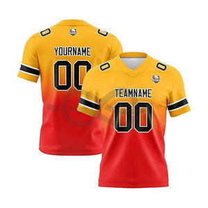 Maillot de football personnalisé en polyester à 100 % avec logo imprimé par transfert thermique, couleur personnalisée, vente en gros, offre spéciale - Product Image 1