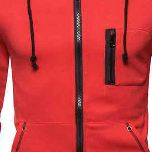 Nouveautés Sweat à capuche zippé respirant sur mesure pour hommes Street Wear Top qualité 100% coton Sweat à capuche et sweat-shirts - Product Image 3