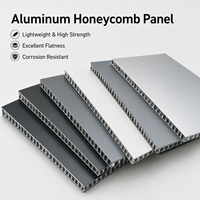 Panneau en nid d'abeille en aluminium de 4 mm pour façade de bâtiment commercial et revêtement de colonnes