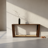Table console moderne 60 pouces en chêne, écologique et durable, meubles de salon, meubles d'intérieur, vente en gros OEM ODM