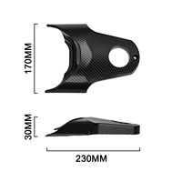 JFG RACING Cache de protection de compartiment de moto électrique Tuttio Soleil 01 Power Cover à motif carbone de haute qualité