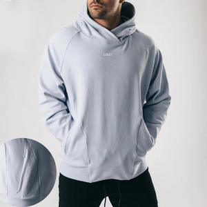 Vente en gros Sweat à capuche polaire pour homme avec poche kangourou, épais, coupe classique, style streetwear, uni, logo personnalisé, séchage rapide, taille XS, hiver, prix bas - Product Image 4