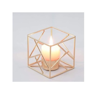 Modern minimalist metal <b>candle</b> holders for tealight <b>taper</b> and pillar <b>candles</b> ideal for home office bedroom decor - Product Image 1