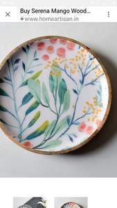 Plateau de service artisanal en bois Art Déco avec travail Meena, forme personnalisée pour la maison, la cuisine, la table à manger, utilitaire décoratif - Product Image 2