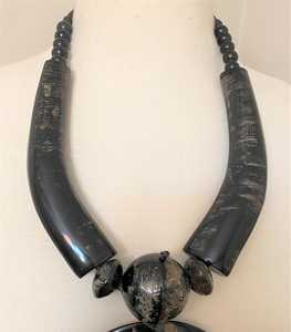 สร้อยคอฮอร์นสำหรับโบฮีเมียนแฟชั่นอินเทรนด์สำหรับงานแต่งงานและงานหมั้นทำมือในอินเดีย - Product Image 3