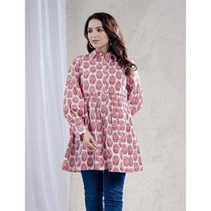 Top de Algodón Estampado Pink Butta, Transpirable y Cómodo, Camiseta sin Mangas para Mujer, Talla Única (Talla Pequeña), para Uso Diario, con Decoración de Botones - Product Image 3