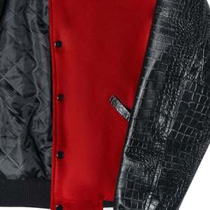 Warm Winter Clothing Men Leather Sleeve Varsity <b>Jacket</b> Oversized Outwear Wholesale Men Varsity <b>Jackets</b> - Product Image 5