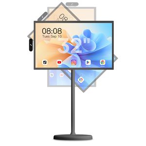 ขาตั้งทีวีแบบเคลื่อนย้ายได้ขนาด 32 นิ้ว พร้อมล้อหมุนได้รอบทิศทาง แบตเตอรี่ในตัว จอสัมผัส รองรับการเข้าถึงแบบมือถือ - Product Image 5