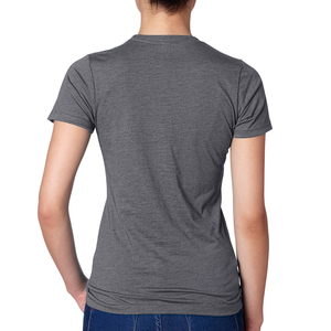 District Made Ladies Perfect Weight Crew Tee Camiseta Mujer Verano Manga corta Cuello redondo Camisetas Bolsillo Camiseta sólida - Product Image 5