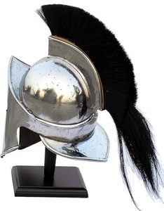 Casco de armadura de lobo vikingo medieval hecho a mano, cobre antiguo con cota de malla y soporte, Caballero de metal - Product Image 4