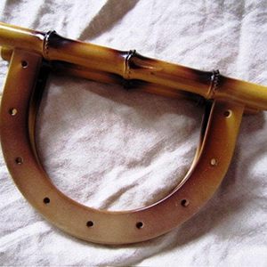 7 pouces résine poignées pour sac vente chaude en bois résine acrylique sac à main cadre pour sac à main à la main - Product Image 3