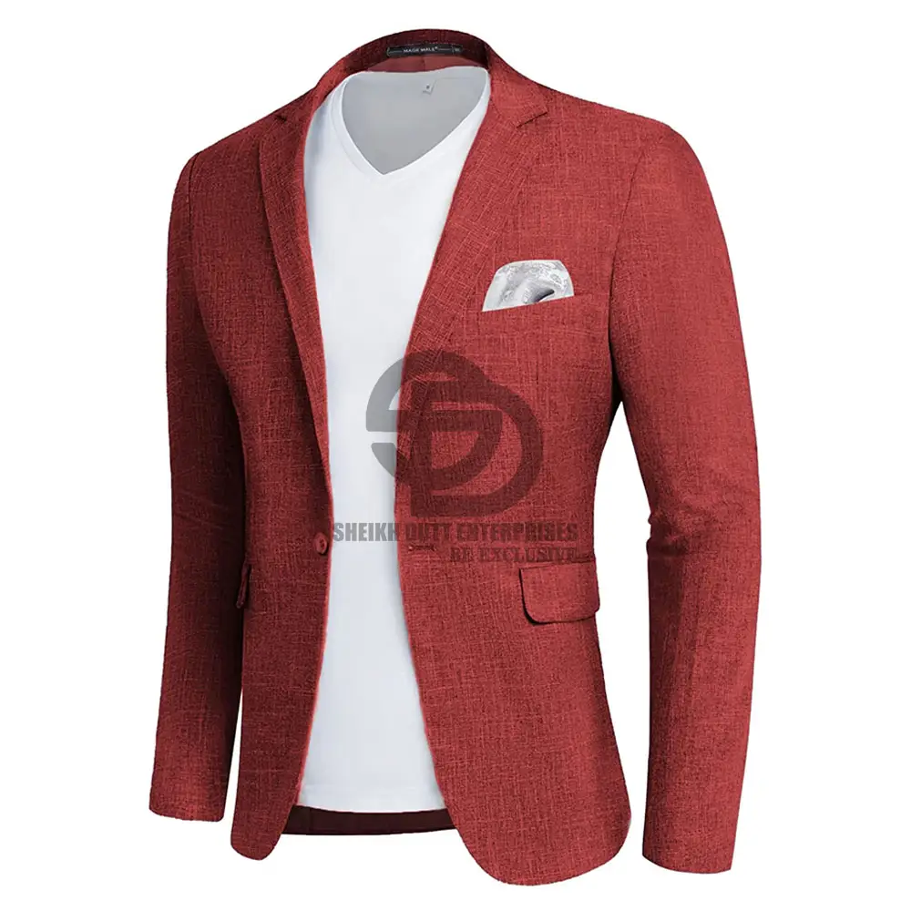Mens Slim Fit Blazer Jackets Suit One Button Lightweight Sport Coats Casual Blazer Wedding Men Suits Party Sale