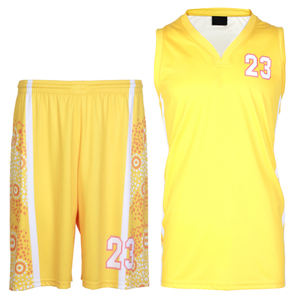 Ensemble d'uniformes de basketball personnalisés pour femmes en gros, 100 % polyester, impression par sublimation, séchage rapide, respirant, été - Product Image 5
