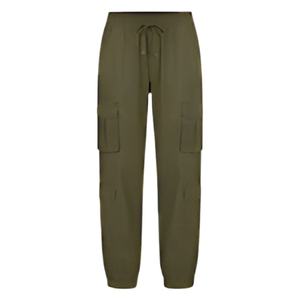 Pantalones de Trabajo Casuales de Negocios para Mujer, Cierre con Cordón, Transpirables, de Secado Rápido, de Lona, Frente Plano, 100% Algodón, Cintura Media, Corte Recto - Product Image 1