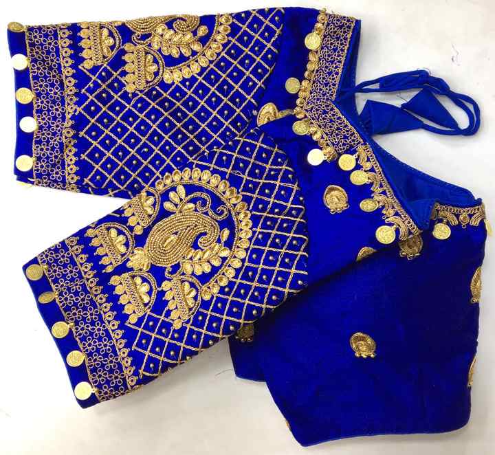 Indian Designer Embroidered Saree Blouse for Women Short Sleeve Ethnic Choli Readymade Top for Weddings and Parties