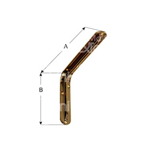 SOPORTE ESTANTERÍA ACERO PRENSADO, acabado de pintura MARRÓN - Product Image 1