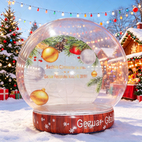 Boule à neige gonflable taille humaine Photomaton fête d'anniversaire mariage décoration de noël Air Dome Ball Bubble House Trampoline
