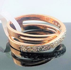 Anillo de Aniversario Elegante de Oro Blanco de 14K y 18K con Diamante de Corte Brillante y Piedra Natural Rosa para Mujer, Certificado por Terceros - Product Image 3