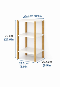 3-Tier Wooden <b>Corner</b> Shelf Decorative Side Table, Plant Stand & <b>Storage</b> <b>Unit</b> - Product Image 2