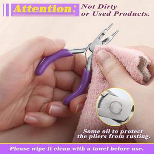 Mini alicates profesionales de acero al carbono de 3 pulgadas, cortador de nariz, anillo de doblado de alambre, herramientas de bucle de alambre doblado, fabricación de joyas DIY - Product Image 6