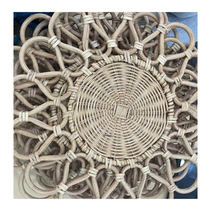 Decorative Handmade Rattan Plate And Rattan <b>Placemat</b> For Serving Bread Fruits And Tea At Dining Table Or Cafe - Product Image 4