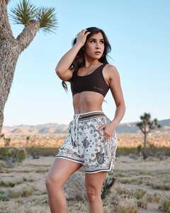 กางเกงขาสั้นถักกันยับสำหรับทุกเพศ100% โพลีเอสเตอร์สั่งพิมพ์ลายตามสั่ง - Product Image 4